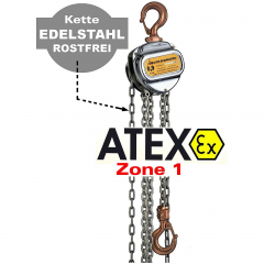 ATEX Kettenzüge DELTA Sparkless INOX (Zone 1)