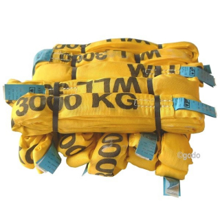 Set=10 Stck. Rundschlinge Tragkraft 3t Umfang 2m