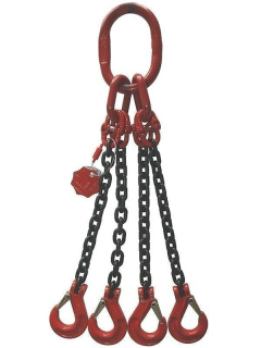 Anschlagkette GK8 4 Strang 6mm TK:2,36t   Länge:2m