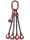 Anschlagkette GK8 4 Strang 6mm TK:2,36t   Länge:2m