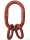 Aufhängekopf oval A26B18 für Anschlagketten Güteklasse 8  Dreistrang-/ Vierstrang- Kettengehänge 10mm