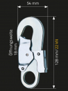 Karabinerhaken MAS51 aus Stahl Verschluss:Autolock Bruchlast:22kN