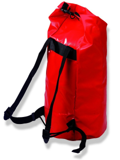 Rucksack Gerätebeutel aus Kunststoff zur Aufbewahrung und Transport von Auffanggurten, Seilen und Höhensicherungsgeräten