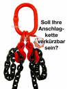 Anschlagkette 16mm 1-Strang GK8 schwarz TK:8t Gabelkopfhaken L:2m