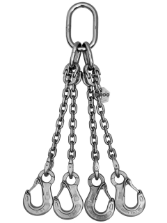 Anschlagkette 10mm 4-Strang GK6 INOX TK:5,25t  L:2m