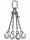 Anschlagkette 10mm 4-Strang GK6 INOX TK:5,25t  L:2m