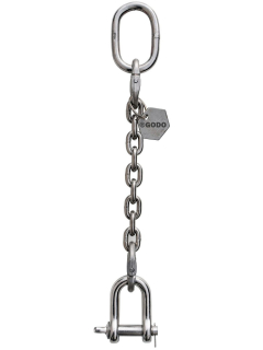 Anschlagkette 16mm H1 GK6 INOX TK:6,3t Schäkel  L:2m