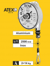 ATEX Federzug TECNA 9336AX Traglast: 2 - 4kg Seilauszug: 2,5m