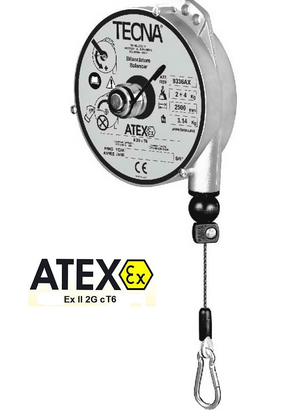 ATEX Federzug TECNA 9337AX Traglast: 4 - 6kg Seil 2,5m, 419,48 €