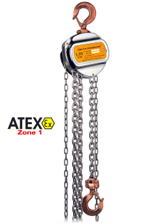 ATEX Kettenzug DELTA-Sparkless INOX (Zone 1) Tragkraft 1250kg