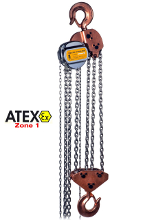 ATEX Kettenzug DELTA-Sparkless INOX (Zone 1) Tragkraft 8000kg
