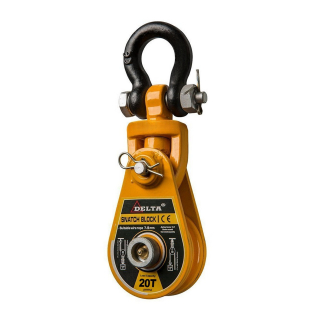 Umlenkrolle mit Schäkel für Seil D=25-29mm, TK: 20t