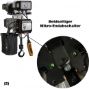 Elektrokettenzug DTD 2,0t mit E-Fahrwerk, 1-Speed 400V 1-strängig