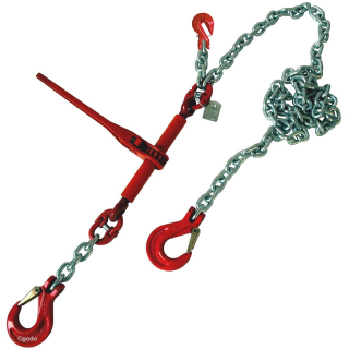Zurrkette 2-tlg 8mm GK10 - 4000mm Spannkette LKW 5000 DaN