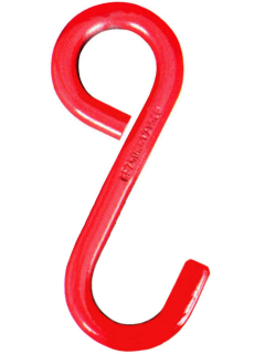 S-Haken lang, offen mit Öse GK8 16mm TK:0,5t