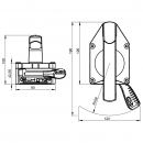 Lasthebemagnet Alfra TMH 50 für Flachstahl, max. Tragkraft 50kg