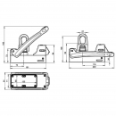 Lasthebemagnet Alfra TML 250 für Flachstahl, max. Tragkraft 250kg