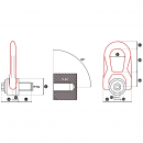 Anschlagwirbel zum Einschrauben DSR M30 8t UP, Tragkraft 8,0t (SF 4:1)