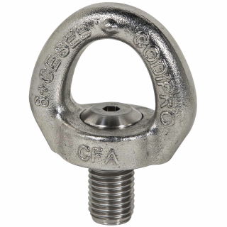 Rostfreie Wirbel-Ringschraube SS.SEB M12 SWL 0,55t (SF 4:1)