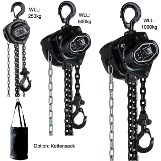 Handkettenzug DELTA Black Tragkraft 1,0t Hub 3m