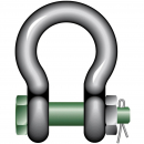 Green Pin® Schäkel BN, WLL 4,75t geschweift mit...
