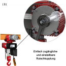 E-Kettenzug mit Elektrofahrwerk Typ DED, 400 Volt, Tragkraft 3000kg