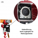 E-Kettenzug mit Elektrofahrwerk Typ DED, 400 Volt, Tragkraft 3000kg