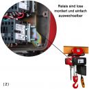 Elektro-Kettenzug 400 Volt Typ DEY mit Handfahrwerk, Tragkraft 5000kg