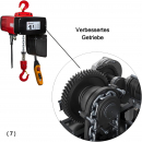 Elektro-Kettenzug Typ DMH, 230 Volt, Tragkraft 500kg 1-strängig