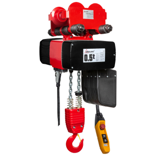 Elektro-Kettenzug 230 Volt Typ DMY mit Handfahrwerk, Tragkraft 500kg 2-strängig
