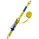 Langhebel-Zurrgurt 2-teilig 50mm gelb 50kN Spitzhaken L:9m