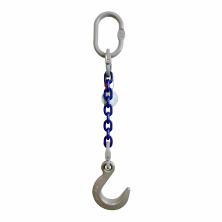 Anschlagkette, EN818-2, 22mm, blau lackiert