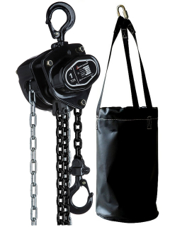Set=Handkettenzug DELTA Black TK:1t m. Kettensack Hub:6m